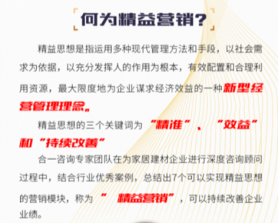 7S精益營(yíng)銷開(kāi)啟，合一咨詢助力家居建材行業(yè)升級(jí)